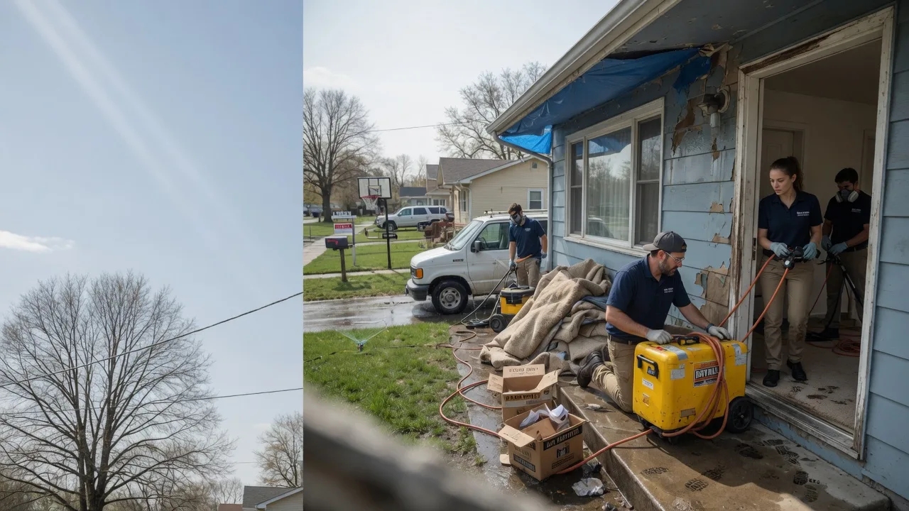 Basement Flood Cleanup in New Holland, IL near me